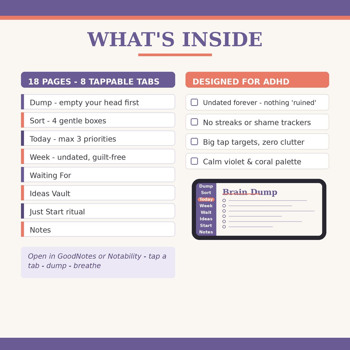 ADHD Digital Planner for Women